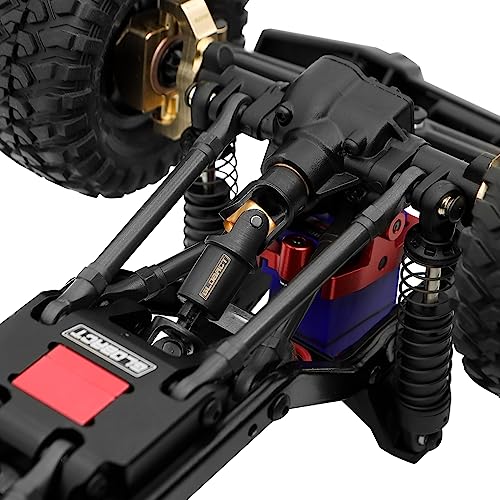 GLOBACT Steel RC Drive Shaft Center DriveShaft for 1/18 TRX4M (Black 2Pcs)