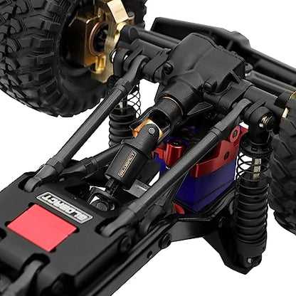 GLOBACT Steel RC Drive Shaft Center DriveShaft for 1/18 TRX4M (Black 2Pcs)