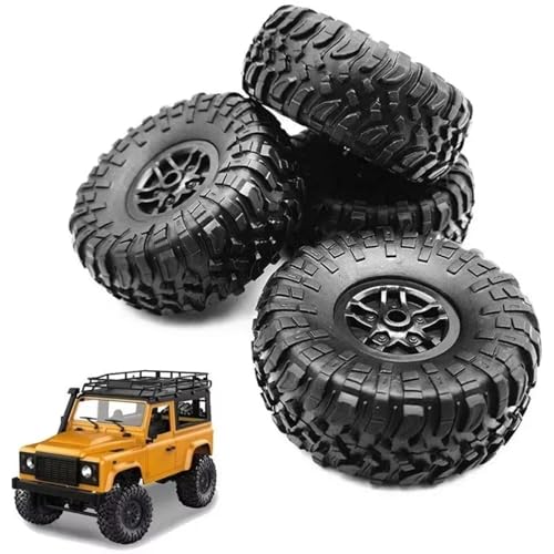 Compatible with MN D90 D91 RC Crawler Car Truck Upgrade Modification Parts Accessories 4 Pcs Tires Wheels Rims Set RC Assortment