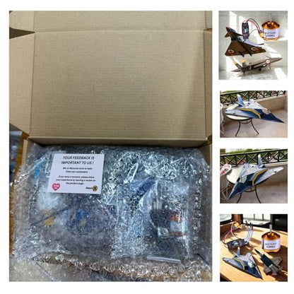 DIY RC Airplane Kit A2212 KV2200 Motor, 30A ESC, 4 Servos, 2 Propellers | Complete kit includes 4 SG90 servos, XT60 connector, motor mount, Z-bend linkages, and all required linkage hardware. - size: (Complete) KV2200