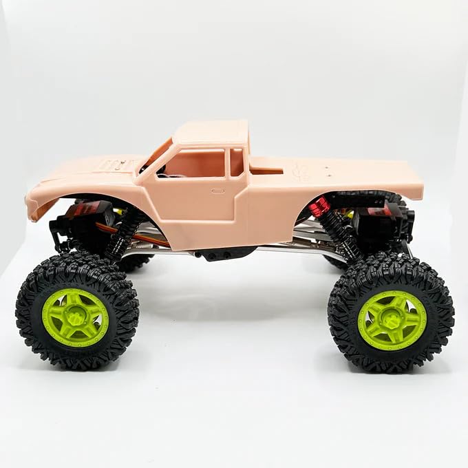 furitek 1/18 RC Crawler TerraX Active Pro 4WS – 1/18 ARTR RC Rock Crawler Remote Control Car w 4-Wheel Steering, Full Kit RTR Ready-to-Run 2-in-1 Outrunner Brushless System - color: Champagne Nude