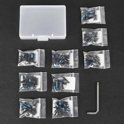 VOTATU Red Dot Mounting Screws Kit - 112 Pcs (28 Sets) Gunsmithing & Optics Screws, Include M3/M3.5/M4/#6-32/#4-40/#6-40/#6-48 (4 Pcs/Set) for Red Dot Sight & Plate Mounting