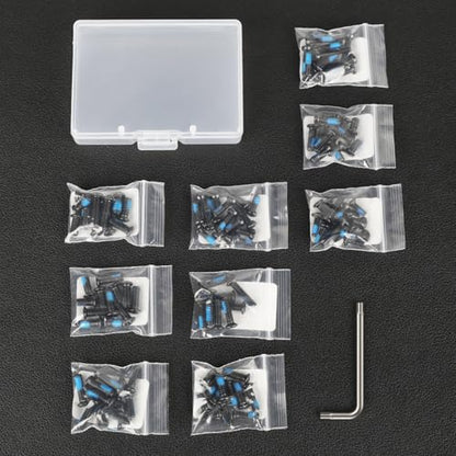 VOTATU Red Dot Mounting Screws Kit - 112 Pcs (28 Sets) Gunsmithing & Optics Screws, Include M3/M3.5/M4/#6-32/#4-40/#6-40/#6-48 (4 Pcs/Set) for Red Dot Sight & Plate Mounting