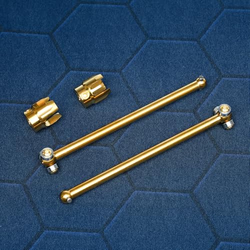 Titanium TC4 Center Drive Tri Tip Dogbone Upgrades Part for Arrma 1/7 Limitless | F1 V2(Not for F1 8S),Thicker&Longer Durable Harden Steel Axles Center Dogbone Shaft AR310472,2PCS Upgrade Part-Gold - color: Center, size: 1/7 Limitless F1 V2(Not for F1 8S)