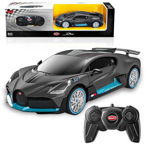 BEZGAR 1:24 Bugatti Remote Control Car Licensed Bugatti Divo Toy Car | Official Bugatti Replica, 2.4GHz Interference-Free Control, Ideal Toy for Boys 6-8, 8-12 & Adults, Hobby Collectible Model - color: Bugatti-1:24 Bugatti Divo