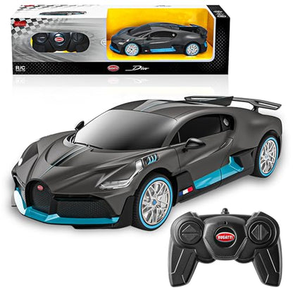 BEZGAR 1:24 Bugatti Remote Control Car Licensed Bugatti Divo Toy Car | Official Bugatti Replica, 2.4GHz Interference-Free Control, Ideal Toy for Boys 6-8, 8-12 & Adults, Hobby Collectible Model - color: Bugatti-1:24 Bugatti Divo
