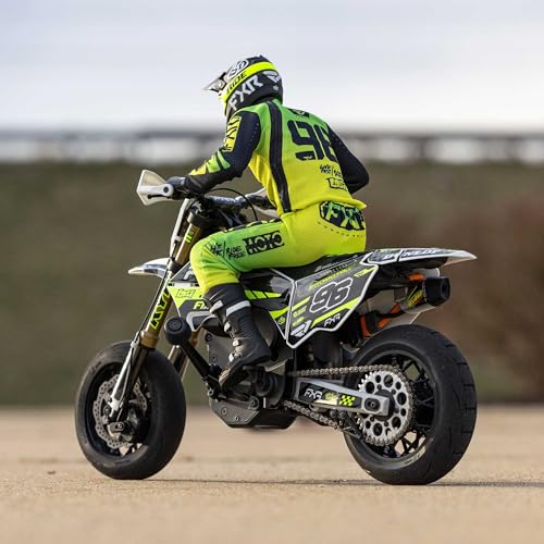 Losi Promoto-SM 1/4 Super Moto Motorcycle FXR White RTR with Battery and Charger LOS-2310