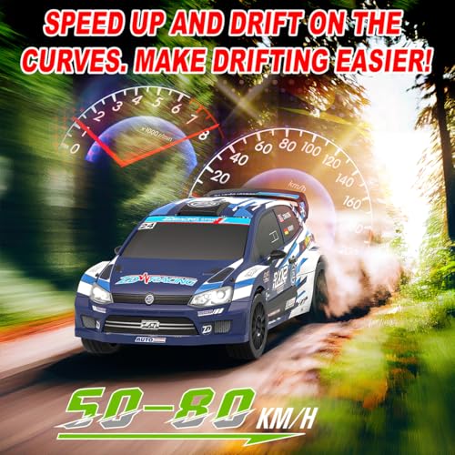 RC Rally Car, ZD Racing RX12 1/12 Scale 4WD Brushless Rally Car with Alloy Suspension, Idea Vehicle Gift for Adults and Teens (Red) - color: Red