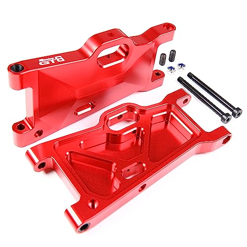 GTBRacing CNC Aluminum Alloy Front Rear Universal Suspension Arms Set for 1/5 RC Car LOSI Desert Buggy XL DBXL DBXL-E V1.0/2.0 Upgrade Part (Red) | Aluminum Losi dbxl arm - color: Red