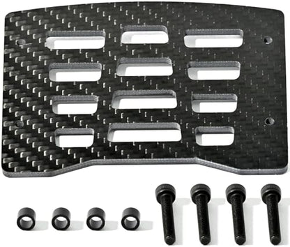 Roof Rack Mount Plate Carbon Fiber RC Upgrade Part for Arrma 1/14 1//16 Mojave Grom RC Car Roof Rack Trim Plate