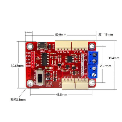 30KG High-Torque Serial Bus Servo 12V 360° Continuous Rotation Programmable Smart Industrial Digital Servo with Controller for RC Car Steering Servo Robotic Arm (1 Servo with 1 Controller) - style: 1 Servo With 1 controller