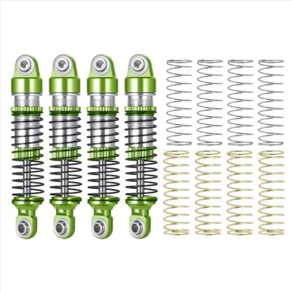 RC Car Shock Absorbers Compatible with Traxxas for TRX4M 1/18 RC Crawler Car Upgrade Parts Replacement Accessories 4Pcs Metal Oil Shock Absorber Damper
