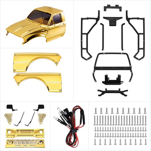 INJORA IR60 Pickup Hard Body Shell for 1/18 TRX4M Defender Bronco (Gold) - color: Gold