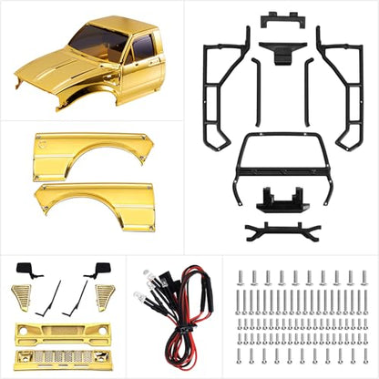 INJORA IR60 Pickup Hard Body Shell for 1/18 TRX4M Defender Bronco (Gold) - color: Gold
