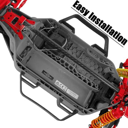RC Carbon Fibre& Aluminum #6730 Chassis Brace Kit Upgrades Part for 1/10 Slash 4X4 LGG (VXL),Rustler 4WD (VXL) Heavy Duty Chassis Brace Hops Up.Red - color: Red ( for 1/10)
