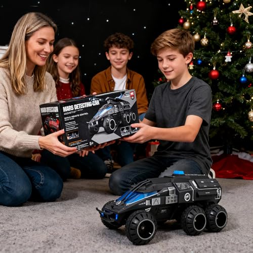 Remote Control Car, 6-Wheel Drive 2.4GHz 1:12 RC Truck Toy Off Road with Headlights, Turn Signal Lights and 2 Rechargeable Batteries Gifts for Kids Adults Age 8+ (Yellow) - color: Yellow