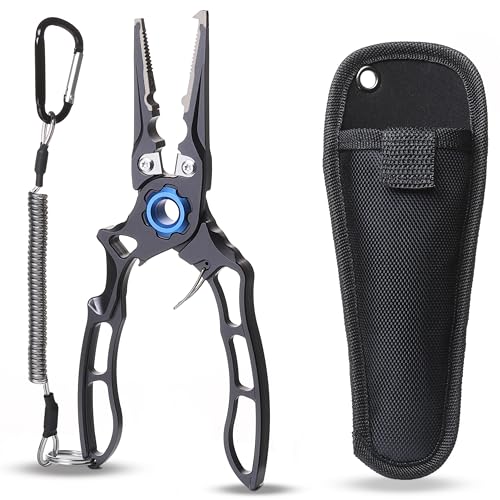 7.5” Fishing Pliers, Fishing Tool For Anglers, CNC Machined, Silver