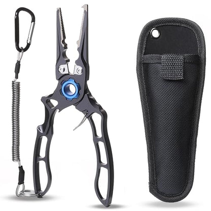 7.5” Fishing Pliers, Fishing Tool For Anglers, CNC Machined, Silver