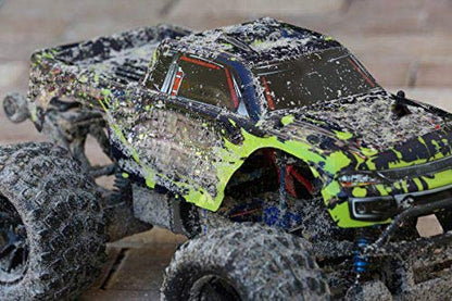 SummitLink Custom Body Compatible for 1/10 Scale RC Car or Truck (Truck not Included) (Muddy Green Over Black) - style: Muddy Green Over Black
