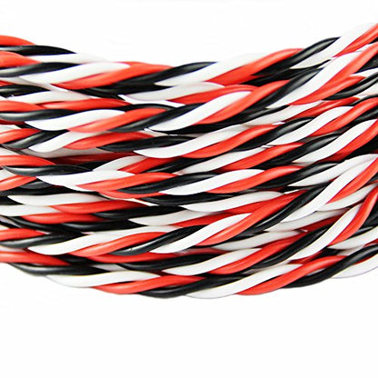 32 feet 26AWG 26# Twist Servo Extension Cable Futaba Twisted Wire Lead for RC Airplane Accessories