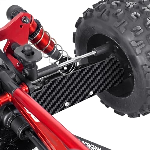 RCHUBAM 2PCS Rear Mud Flaps Guards for 1/8 Arrma Kraton 6S EXB V4 V5 BLX | 1 Pairs Carbon Fiber Rear Mud Flaps,RC Monster Truck Upgrade Parts