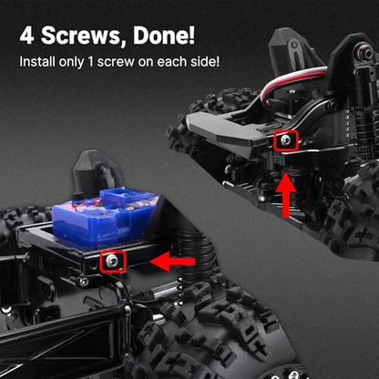 RC Upgrade Accessories for TRX4M for Defender for Bronco 1/18 IR40 Hard Body Shell with Cage RC Crawler Car Parts Upgrade Modification RC Car Accessories(Beige) - size: Beige