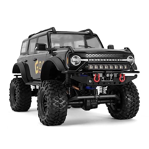 INJORA CNC Aluminum Front Bumper for 1/18 RC Crawler TRX4M Bronco Upgrade (4M-43) - size: Front