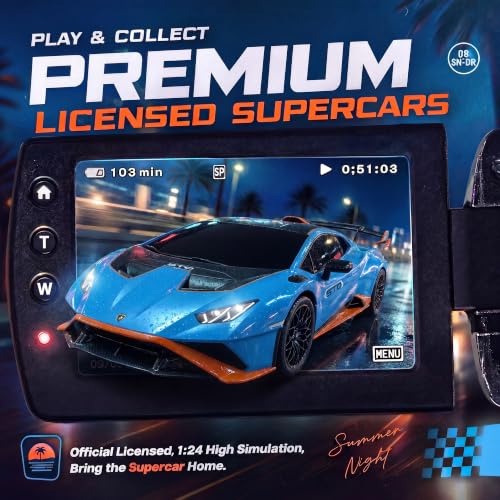 BEZGAR 1:24 Official Licensed Lamborghini Huracan STO Remote Control Car | Official Lamborghini Toy Car replica,2.4G stable signal,rubber racing tires,ideal gift toy for boys ages 4-7, 8-12 and adults - color: Lambo-1:24 Lambo Huracan Sto