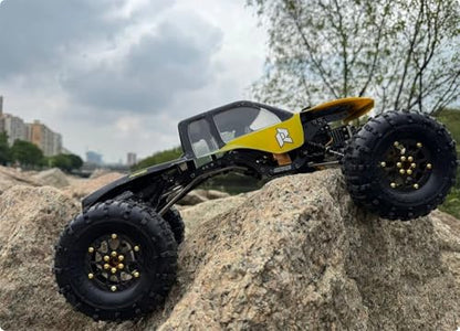 RhinoRC YUE LCG v2 Crawler Frame Chassis Kit,with Titanium Alloy Link,for 1/10 RC Crawler Car (YUE LCG v2 Set) - color: Yue Lcg V2 Chassis