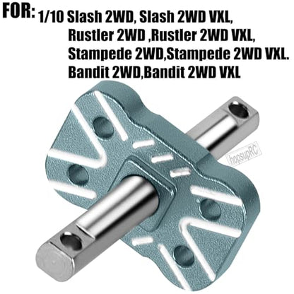 Aluminum Differential Locker Spool Diff Locker Mounts Set Upgrades Part for 1/10 Slash/Rustler/Stampede/Bandit 2WD(VXL),Sealed Differential Case Hops Up.Titanium - color: Titanium(for 1/10)