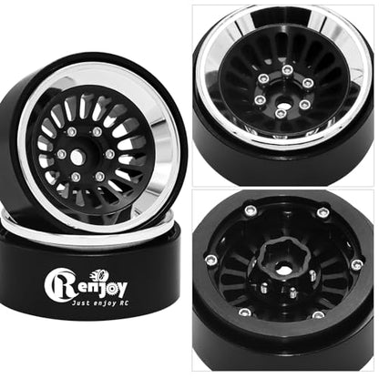 1.3" Beadlock Wheel CNC Aluminium Wheel Rim for TRX4M SCX24 1/24 1/18 RC Crawler Car Upgrade