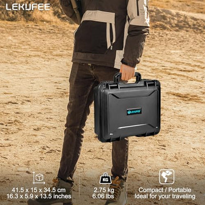 Lekufee Waterproof Hard Carrying Case for DJI Avata 2,Fly More Combo,Goggles 3(NOT for Goggles N3),RC Motion 3,FPV Remote Controller 3 and Accessories(Case Only)