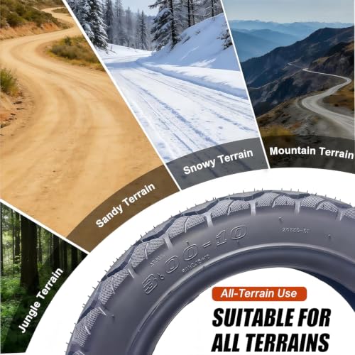 10 Inch Electric Scooter Tire, 3.00-10 Tubeless Tire, 8pr 10in Off-Road Non-Slip Wear-Resistant Thick Rubber for Motorcycle, Scooter, E-Bike, Mopeds Tires with 10 Inches Rims, 2PC - size: 3.00-10 Tubeless Tire