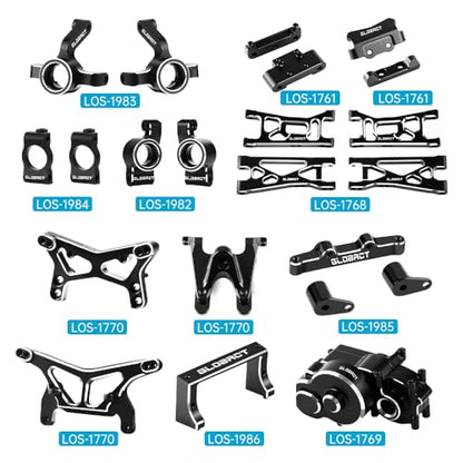 GLOBACT Aluminum RC Upgrade Part for 1/24 LOSI Micro-B 1/28 Micro-T 2S 2WD | LOS00007T1 LOS00007T2 LOS-1392T1 LOS-1392T2