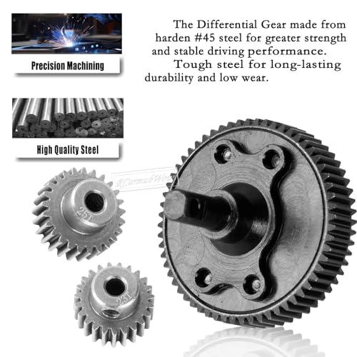 RC 48P 76T 83T 86T 90T Spur Gear &Transmission Gear &Slipper Clutch &Pressure Plate &Slipper Rebuild Kit Upgrades Part for 1/10 Slash 2WD,Rustler/Stampede/Bandit 2WD VXL,Red - color: Red(1set)