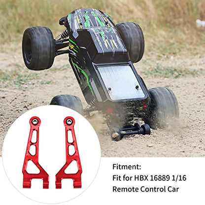 Front Upper Suspension Arm, RC Car Suspension Arm, RC Car Front Upper Arm Lightweight Aluminum Alloy Durable 2 Pcs for HBX 16889 1/16 Remote Control Car