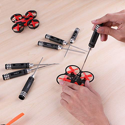 Rc Tool Kit, Hex Screw Driver Set, Screwdriver Bit Set, for Traxxas Rc Car | Screwdriver Kit 0.9mm, 1.27mm, 1.3mm, 1.5mm, 2.0mm, 2.5mm, 3.0mm, Key Driver Repair Tools, for Rc Car Traxxas Helicopter 7pcs
