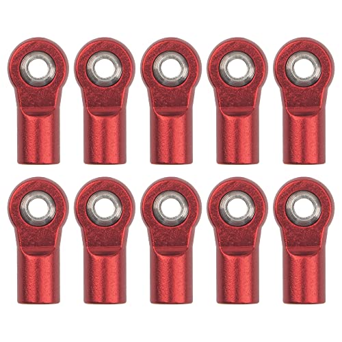 10Pcs ShareGoo M4 Ball Joint,M4 Tie Rod End 4mm Thread Ball Head Holder Link Compatible with Axial SCX10-II 90046 90047 D90 TRX-4 1/10 RC Crawler Car,L20mm