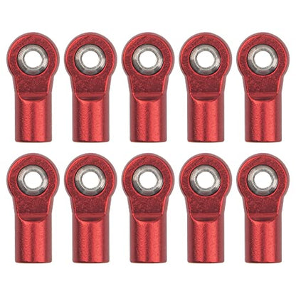10Pcs ShareGoo M4 Ball Joint,M4 Tie Rod End 4mm Thread Ball Head Holder Link Compatible with Axial SCX10-II 90046 90047 D90 TRX-4 1/10 RC Crawler Car,L20mm