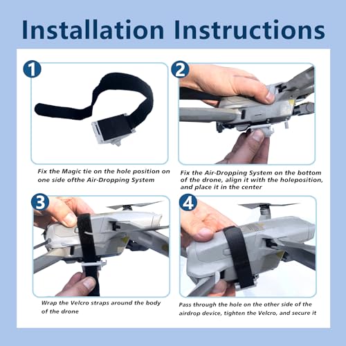 Universal UAV Release Device, Airdrop Load System | DJI Mavic/Mini4/Mini2/Mini/SE/Air2/Air Universal Rescue Equipment, Easy to Install Drone Airdrop Load Device - color: Mini5 Pro