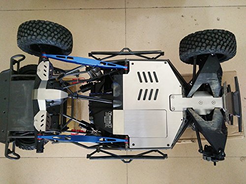 Stainless Steel Front Middle Rear Skid Plate Chassis Armor (4pcs) for Traxxas UDR Unlimited Desert Racer