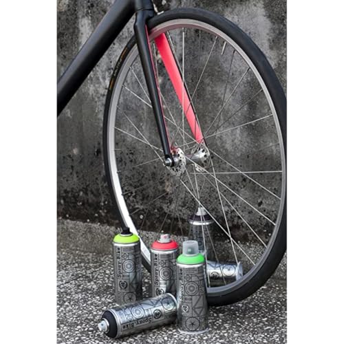 Spray.Bike Spray Paint - Black Friars (Black) | Designed Mainly for Bicycles | Multi-Use Acrylic Spray Paint for Metal, Plastic | High Coverage Bike Paint, 400ml - color: Black Friars