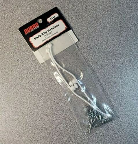 Du-Bro 2246 White Body Klip Retainer (2-Pack) - color: White