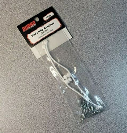 Du-Bro 2246 White Body Klip Retainer (2-Pack) - color: White