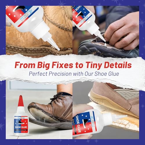 Adhesive Guru Professional Shoe Glue (0.7 oz), Shoe Sole Repair, Ultimate Shoe Repair Glue, Suitable for Sports Shoes, Sneakers, Boots, Sandals etc. Compatible with CA Accelerator - 1 Pack - size: 1 Pack, style: Shoe Glue