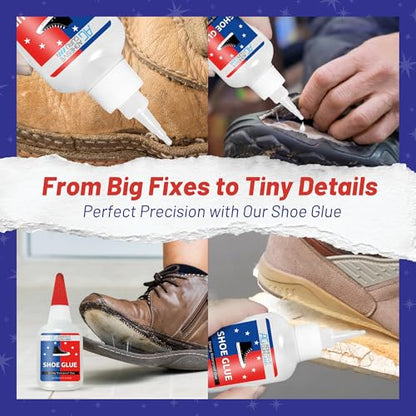 Adhesive Guru Professional Shoe Glue (0.7 oz), Shoe Sole Repair, Ultimate Shoe Repair Glue, Suitable for Sports Shoes, Sneakers, Boots, Sandals etc. Compatible with CA Accelerator - 1 Pack - size: 1 Pack, style: Shoe Glue