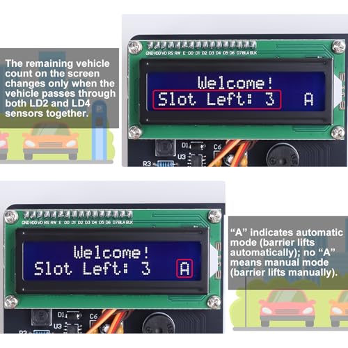 MIOYOOW DIY Smart Parking System Soldering Kit for Teens & Students | with Sensor Control, Automatic Gates & Parking Display, STEM Soldering Practice Kit, Electronics Project for Home & School