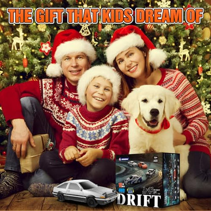 RC Drift car, 1/43 Mini Rc Drift car with Gyroscope, 2.4GHz Full Proportional Remote control Cars, 4WD High Speed Racing with Lights, Racing Tires, Model Cars Gift for Adults, Kids, Boys, Girls - color: White-a