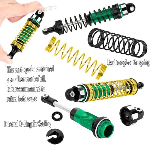 RC Upgrades Part for 1/10 Granite/Senton 3S & Mega550,Shock,A-Arm,Caster Block,Steering Blocks,Stub Axle Carriers,Links,Gearbox,Center Driveshaft Axles,Support,25T Spline,Steering,Green - color: Green - (Upgrades Part)