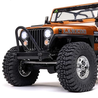Axial 1/10 SCX10 III Jeep CJ-7 4X4 RTR Brushed RC Rock Crawler, Copper | Battery and Charger Not Included, RC Truck, AXI03008V2T2 - color: Copper